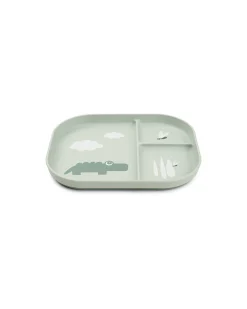 Piatto con Scomparti Foodie - Croco Verde - 100% PP Alimentare
