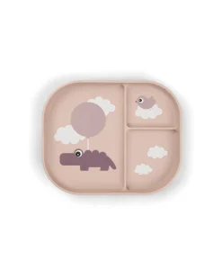 Piatto con Scomparti Foodie - Happy Clouds Cipria - 100% PP Alimentare