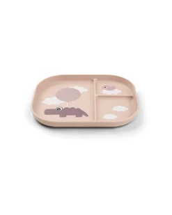 Piatto con Scomparti Foodie - Happy Clouds Cipria - 100% PP Alimentare