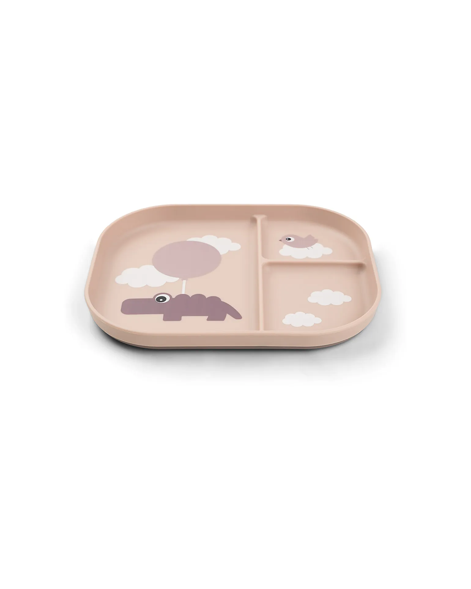 Piatto con Scomparti Foodie - Happy Clouds Cipria - 100% PP Alimentare