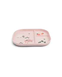 Piatto con Scomparti Tiny Farm - Cipria - 100% PP Alimentare