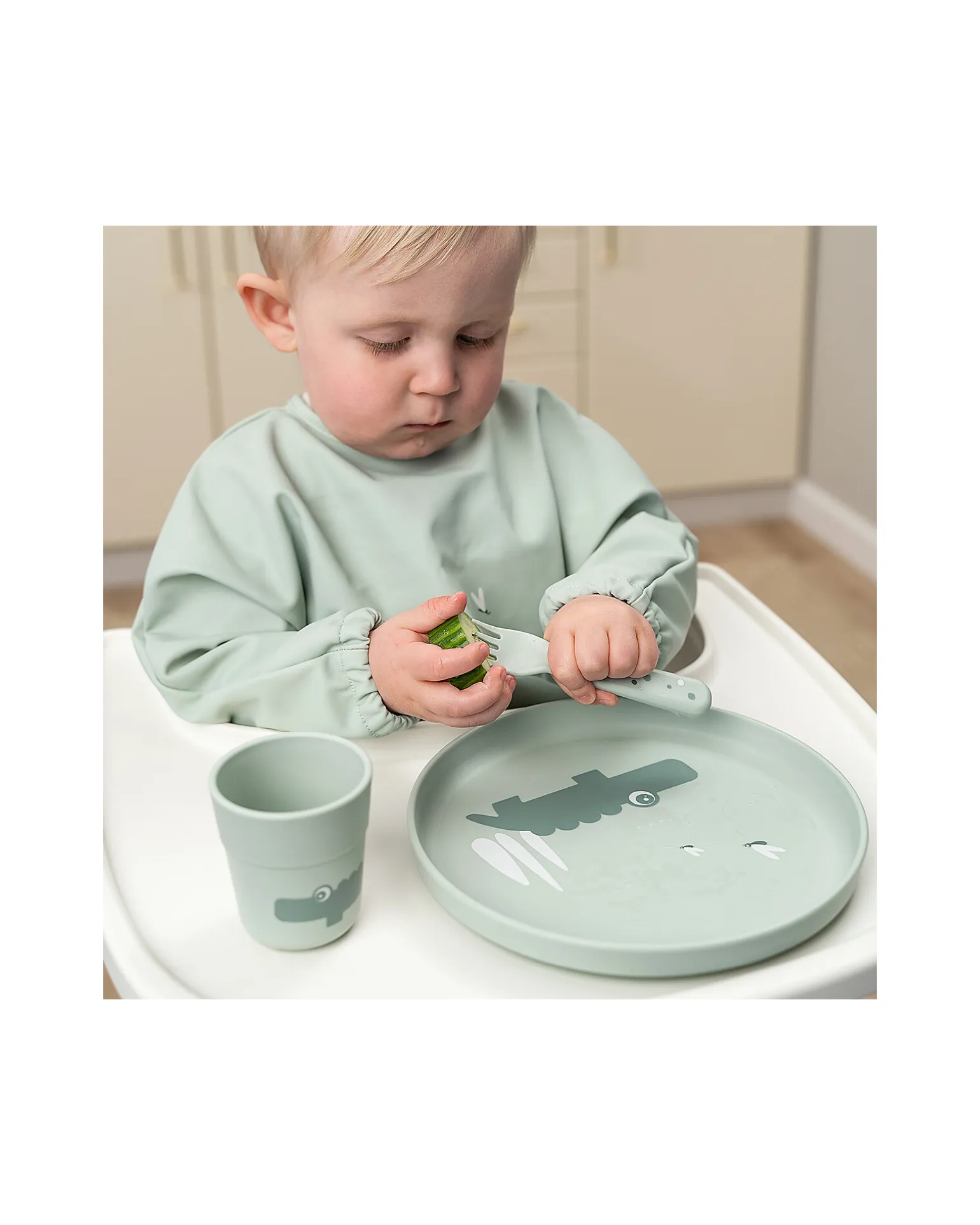 Piatto Foodie - Croco Verde - 100% PP Alimentare