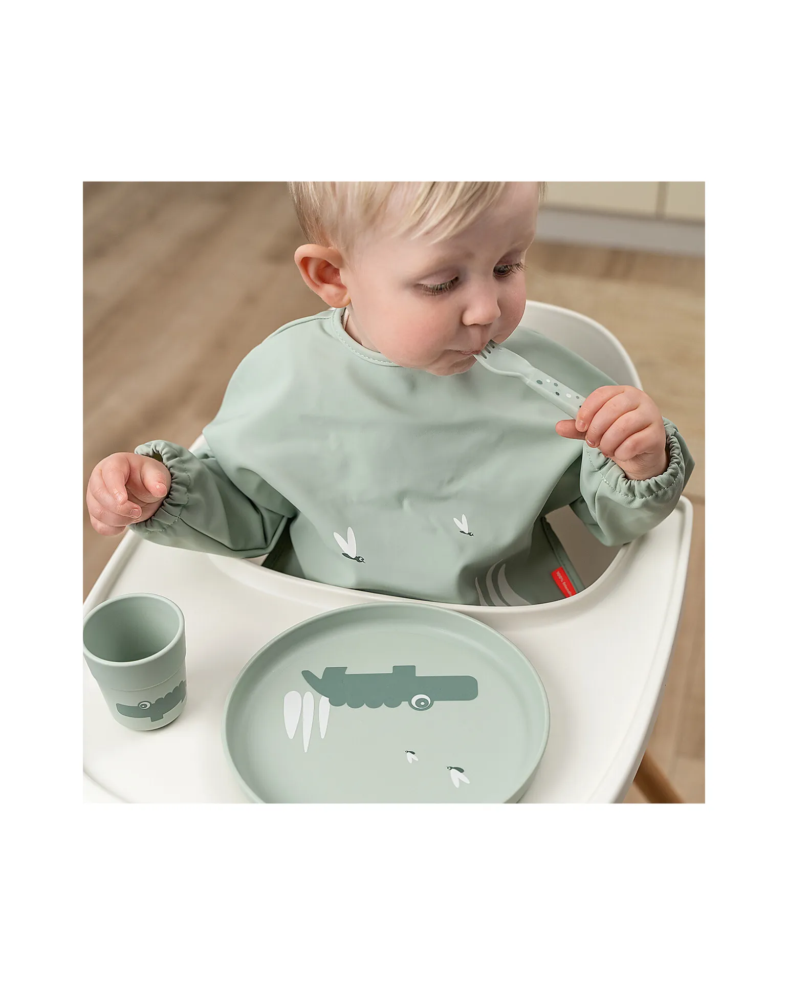 Piatto Foodie - Croco Verde - 100% PP Alimentare