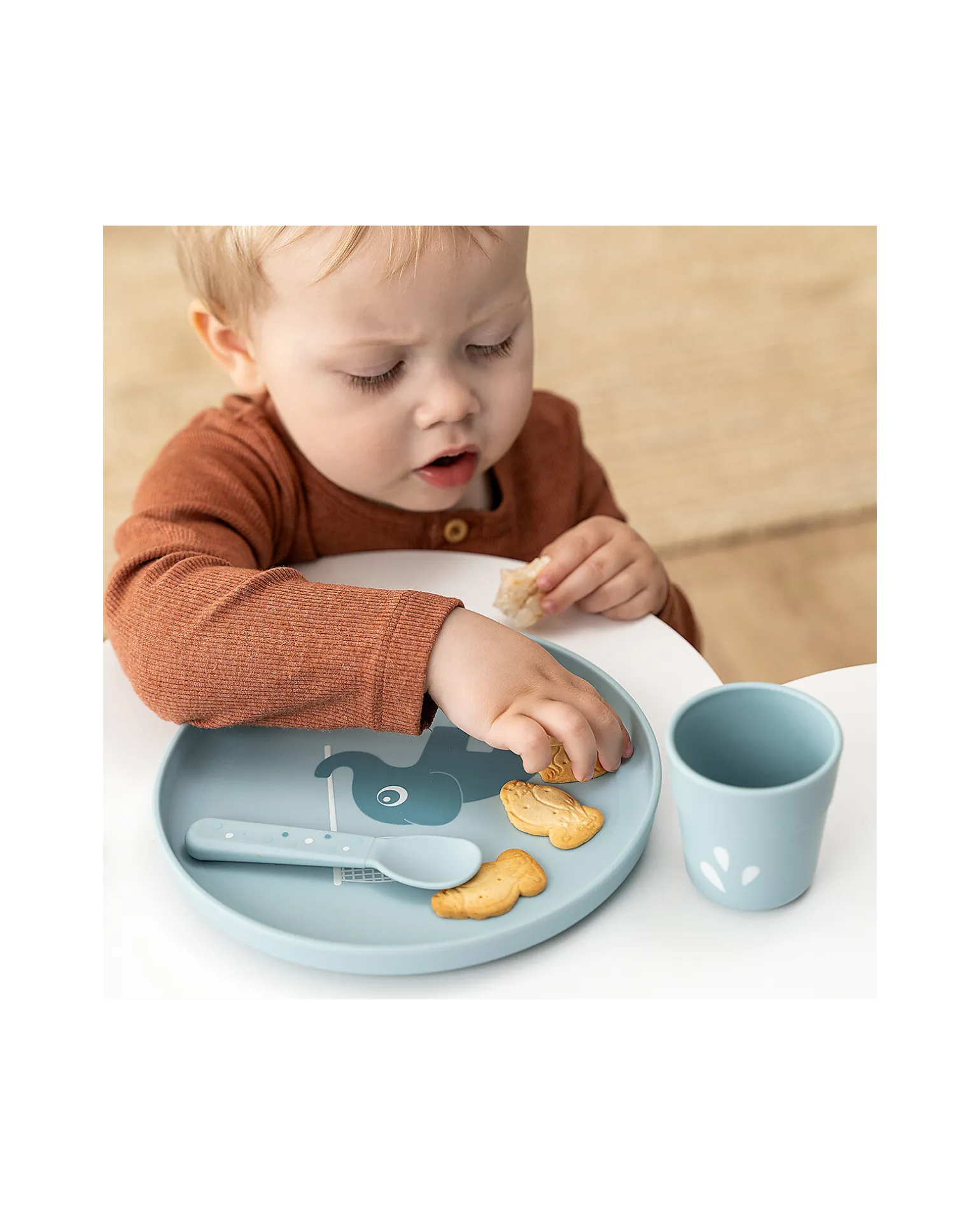 Piatto Foodie - Elphee Blu - 100% PP Alimentare