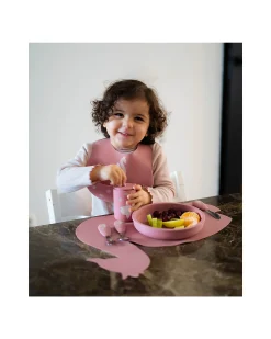 Piatto in Silicone - Rosa Antico - 100% Sicuro