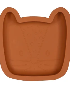 Piatto Lenny il Leopardo - Terra di Siena - Silicone