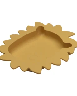Piatto Leo il Leone - Miele/Oro - Silicone
