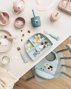 Piatto Stick&Stay - Tiny Farm - Sabbia - 100% Silicone Alimentare - Perfetta Idea Regalo!