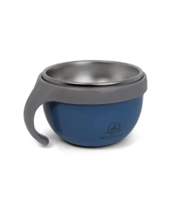 Piatto Termico Taiki - Blu - Chiusura Ermetica con Maniglia - Base Trasformabile in una Seconda Ciotola