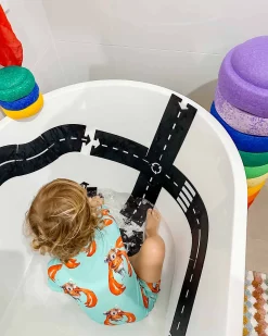 Pista flessibile per Macchinine Waytoplay, 40 pezzi - Si adatta a tutte le superfici!
