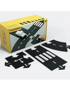 Pista flessibile per Macchinine Waytoplay, 40 pezzi - Si adatta a tutte le superfici!