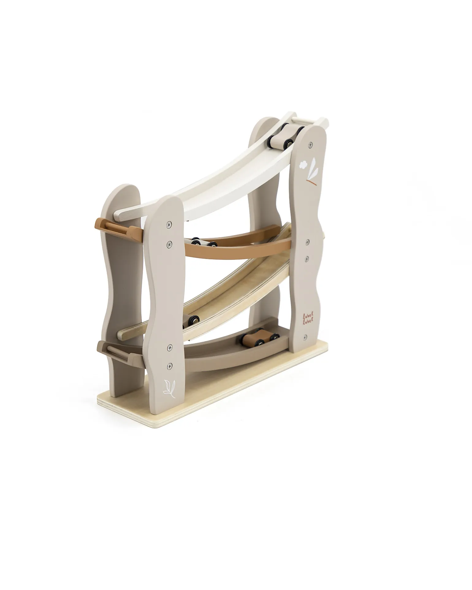 Pista Giocattolo in Legno FSC - Beige - 18+ m