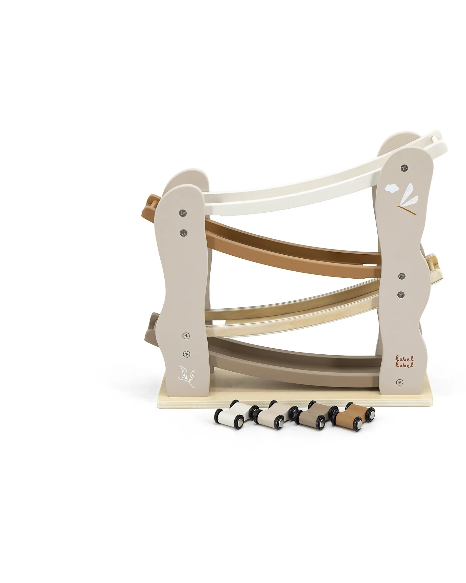 Pista Giocattolo in Legno FSC - Beige - 18+ m