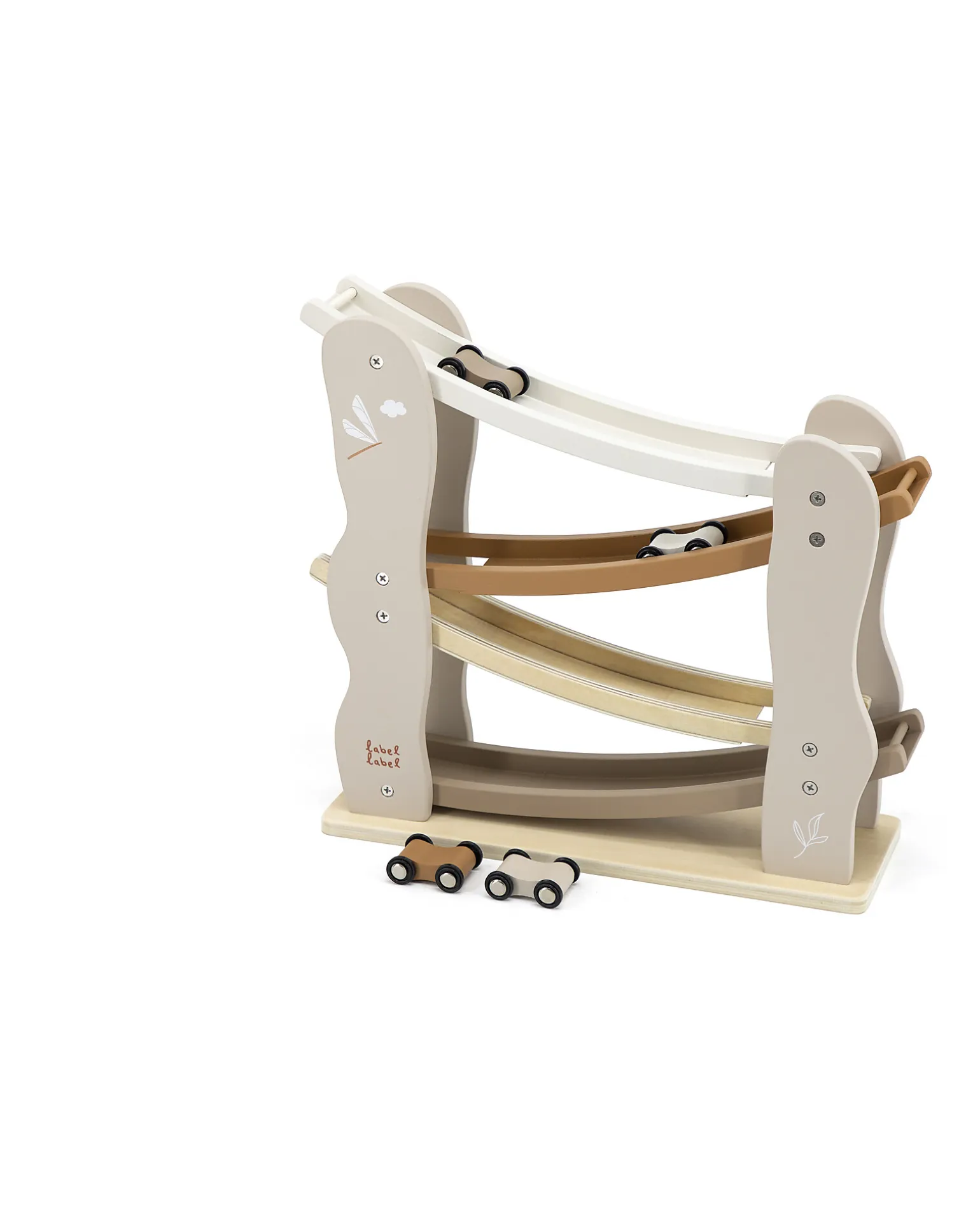 Pista Giocattolo in Legno FSC - Beige - 18+ m
