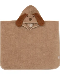 Poncho da Bagno in Spugna - Diego il Cane - Biscotto - 65x62 cm