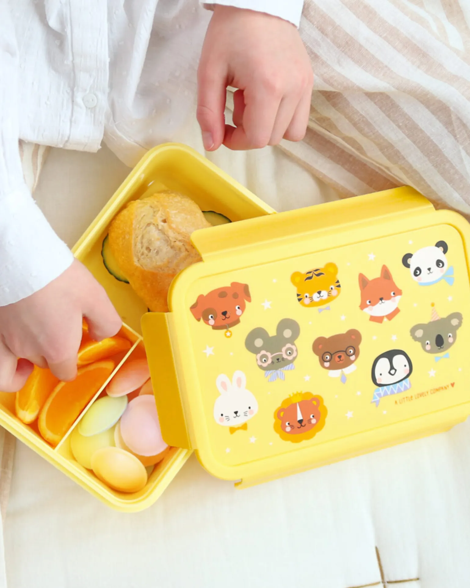 Porta Pranzo Bento - Amici animali - Scomparti Estraibili