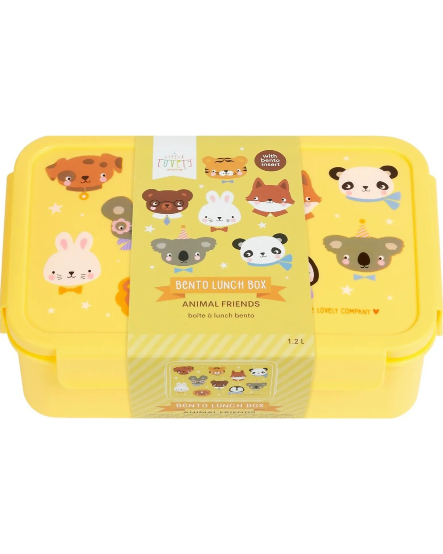 Porta Pranzo Bento - Amici animali - Scomparti Estraibili