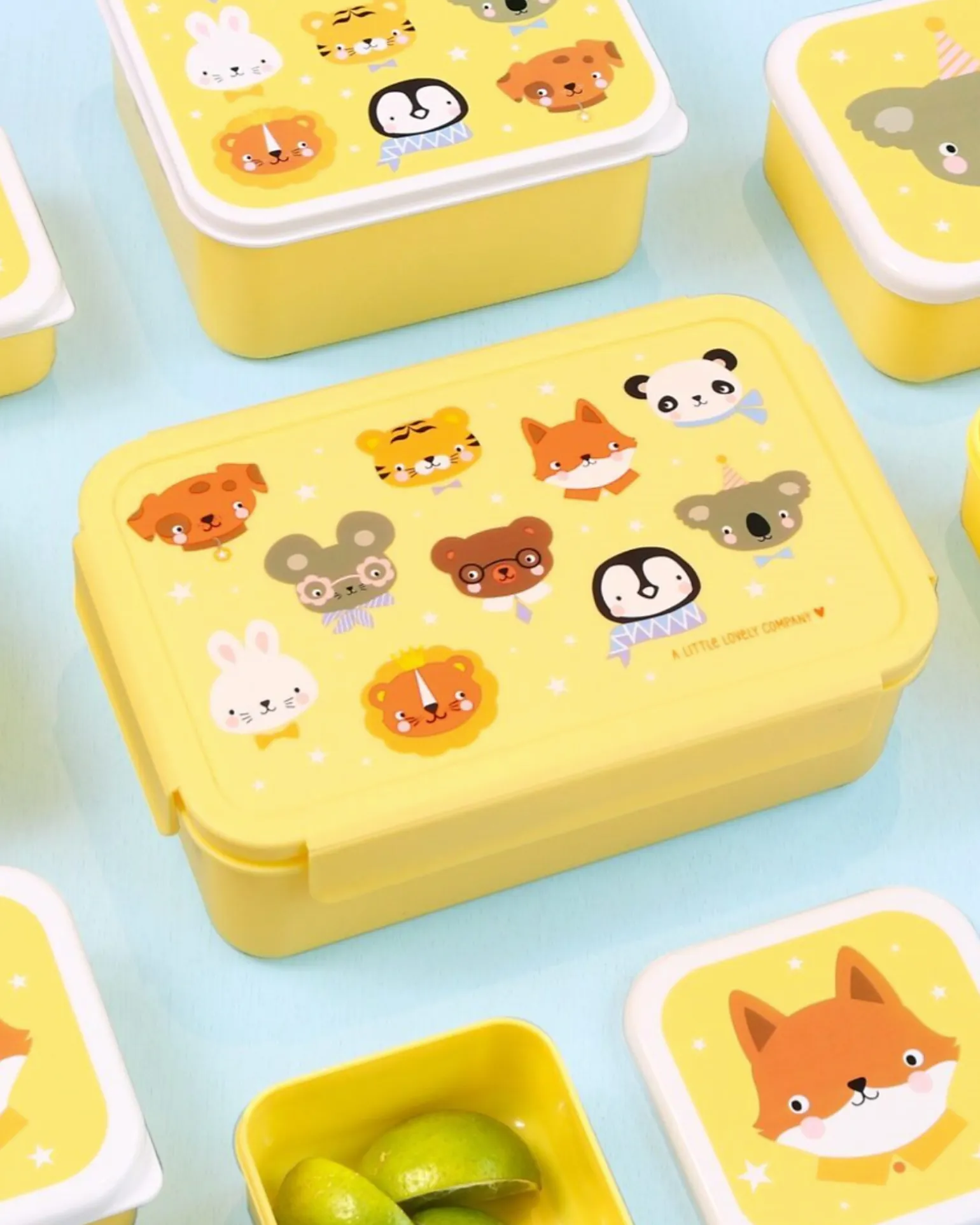 Porta Pranzo Bento - Amici animali - Scomparti Estraibili