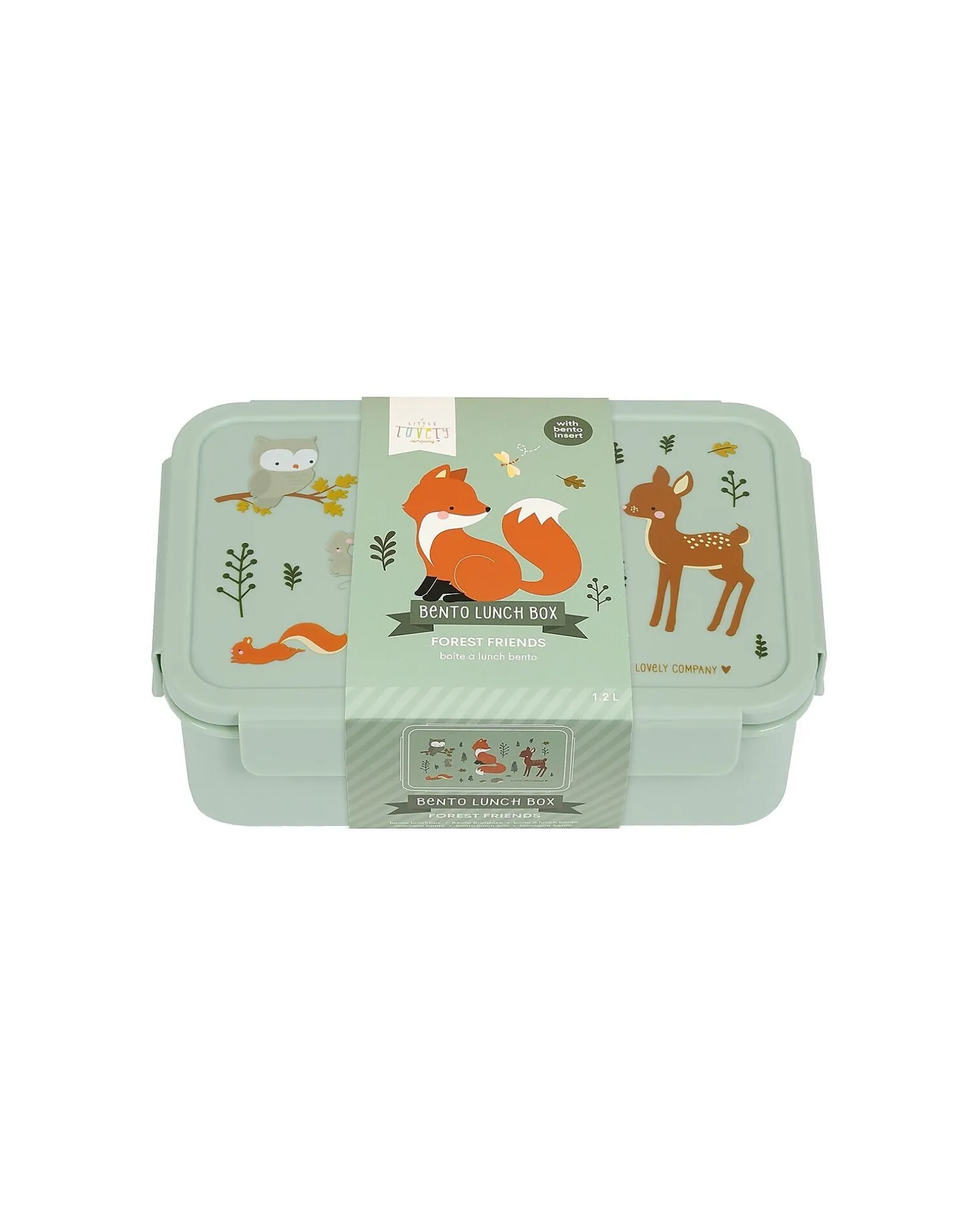 Porta Pranzo Bento - Amici della Foresta - Scomparti Estraibili
