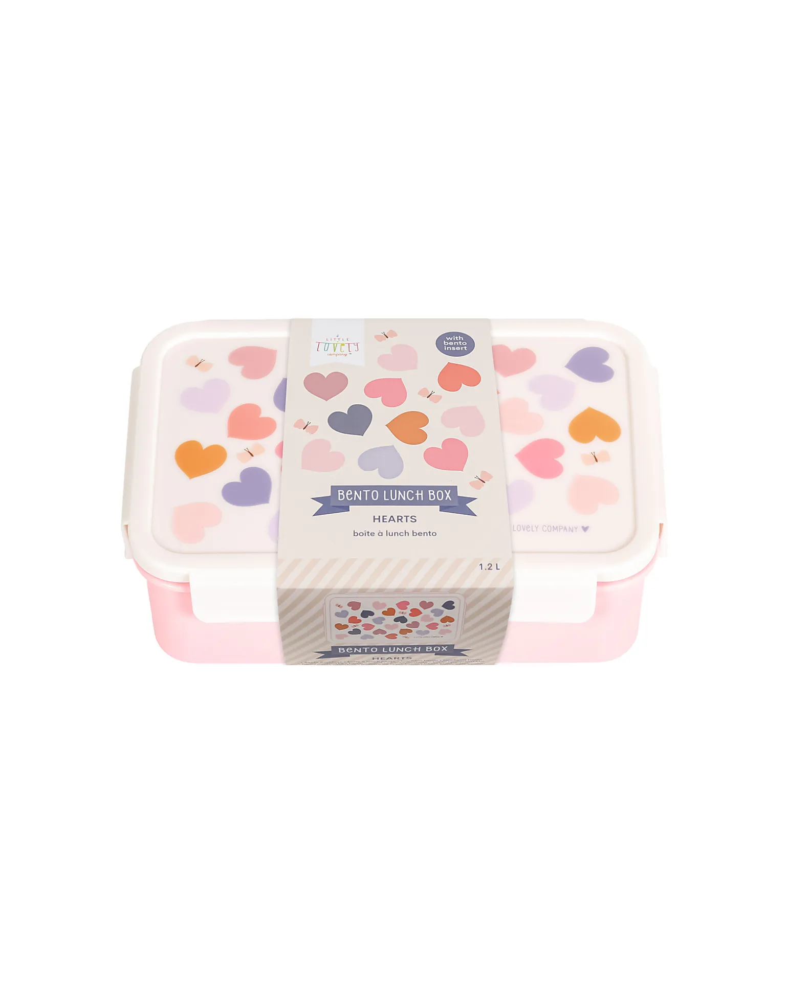 Porta Pranzo Bento - Cuori - Scomparti Estraibili