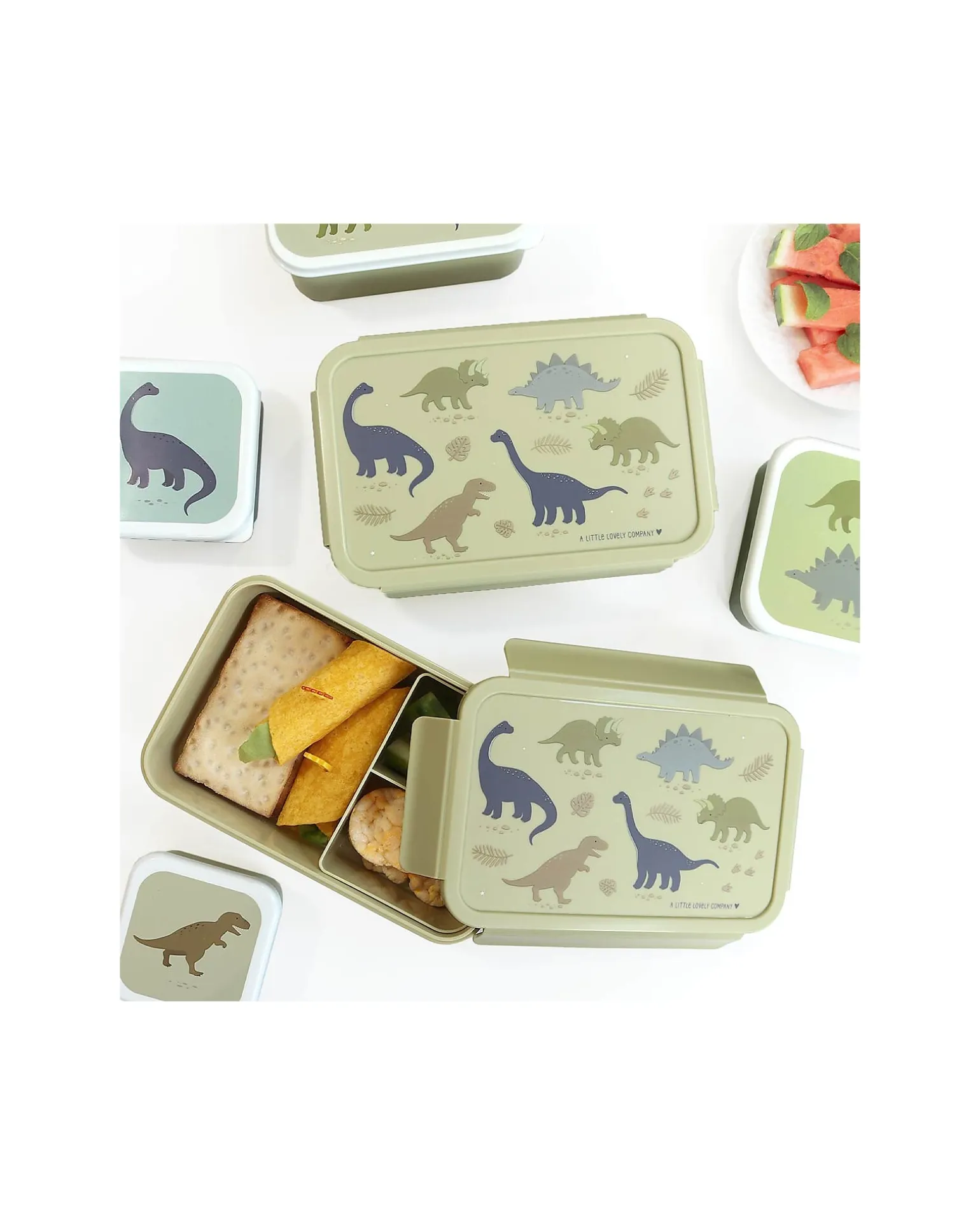 Porta Pranzo Bento - Dinosauri - con Scomparti Estraibili