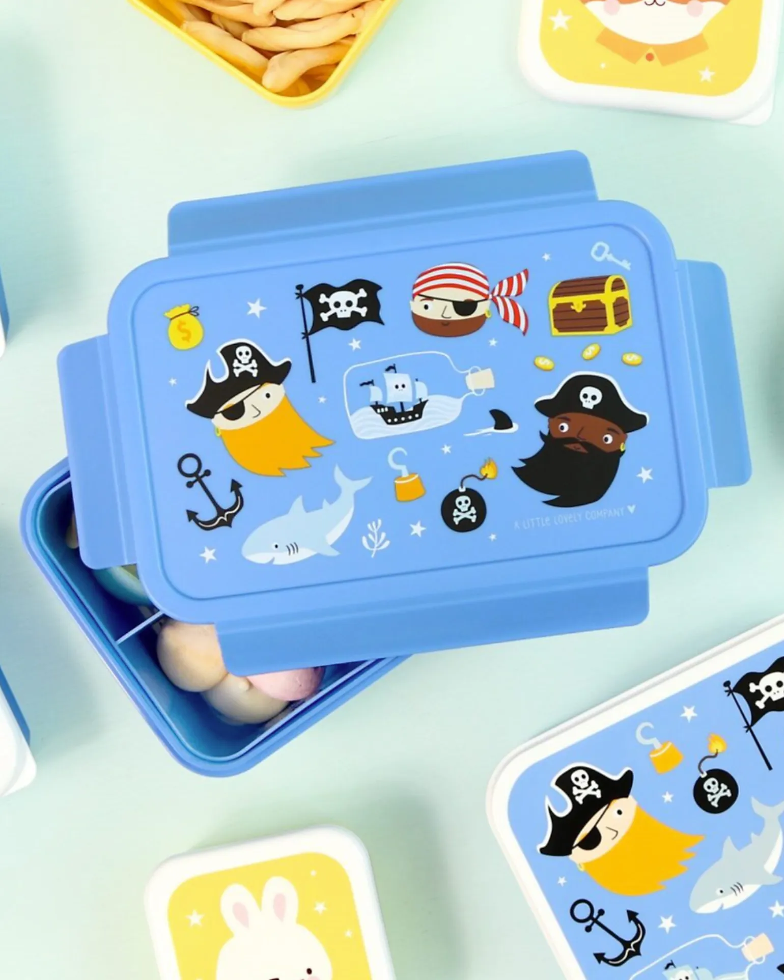 Porta Pranzo Bento - Pirati - Scomparti Estraibili