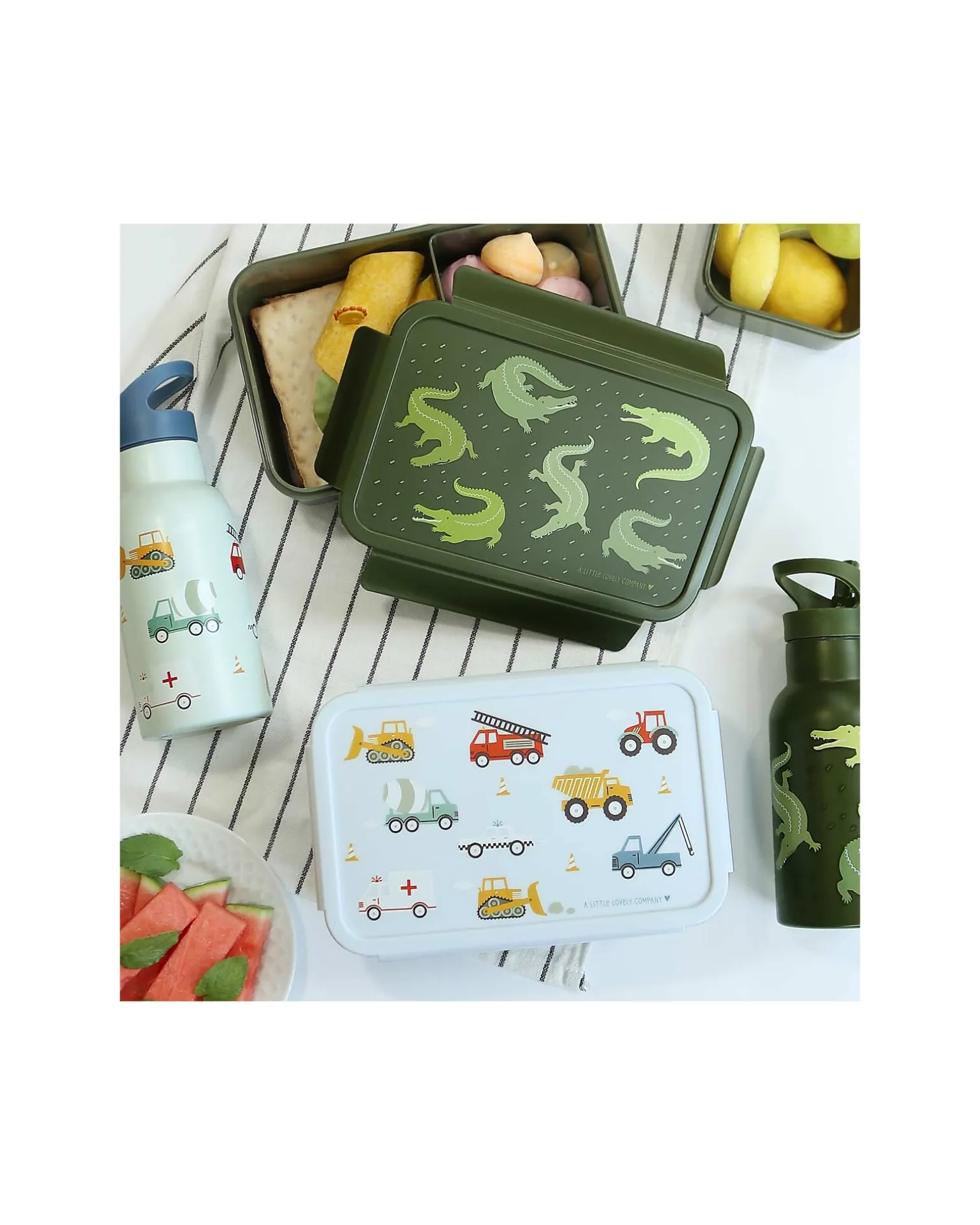 Porta Pranzo Bento - Veicoli - con Scomparti Estraibili