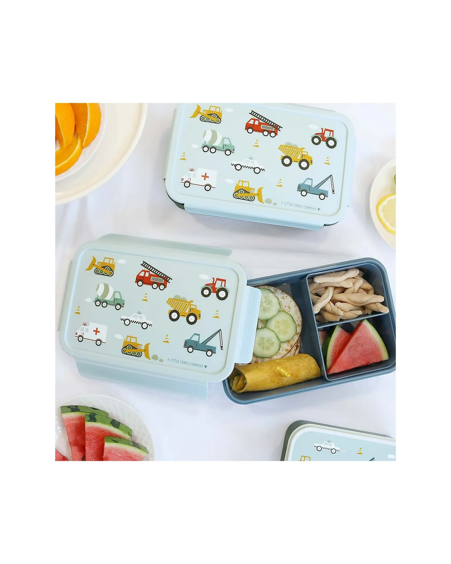 Porta Pranzo Bento - Veicoli - con Scomparti Estraibili