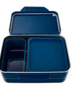 Portapranzo - Blu - Acciao Inossidabile - 14 x 6,5 x 17 cm