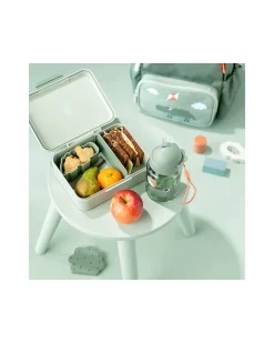 Portapranzo con Divisorio - Playground - Verde - Perfetto per Piccole Manine!