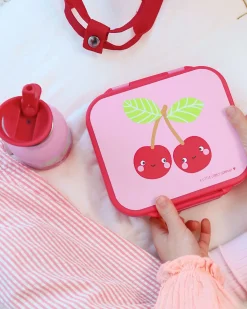 Porta Pranzo 3 Scomparti - Ciliegie Felici - 17 x 5 x 18 cm