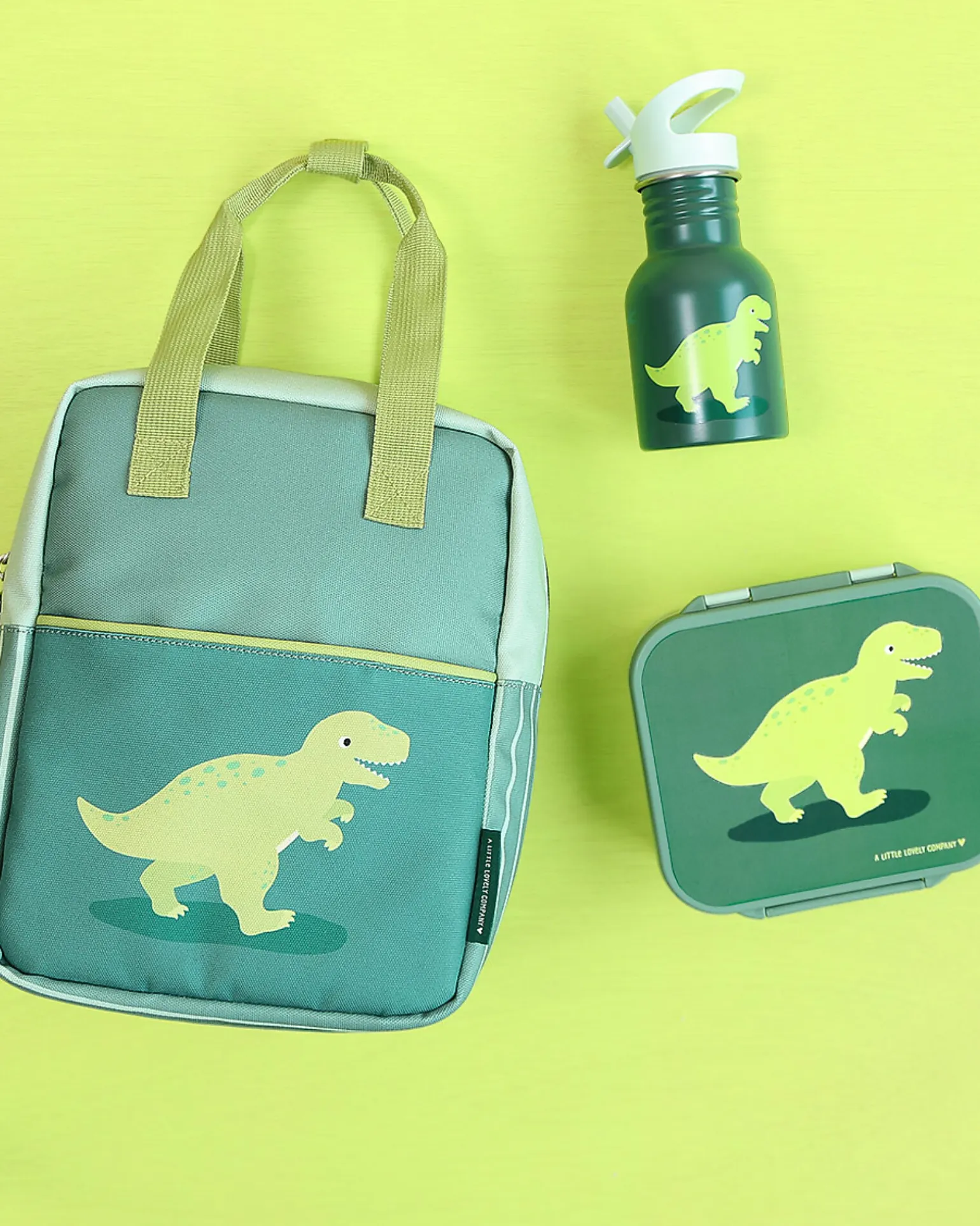 Porta Pranzo 3 Scomparti - Dinosauro - 17 x 5 x 18 cm