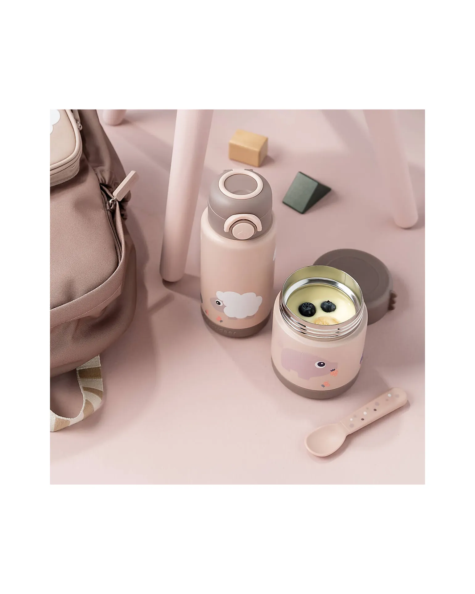 Porta Pranzo Termico - Tiny Farm - Cipria - 300ml