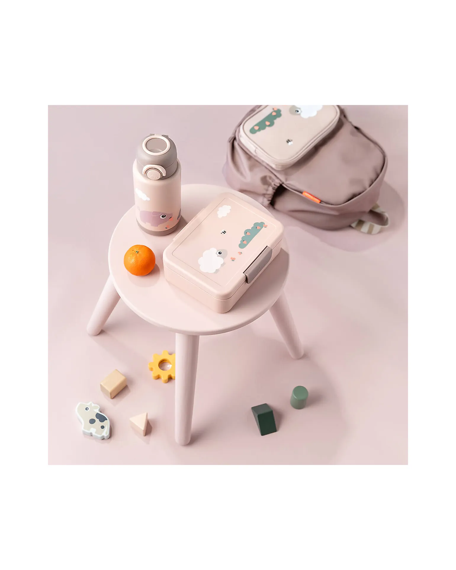Porta Pranzo Termico - Tiny Farm - Cipria - 300ml