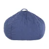 Pouf Trapuntato Landscape - Cobalt - Diametro 65 x 35 cm