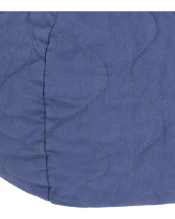 Pouf Trapuntato Landscape - Cobalt - Diametro 65 x 35 cm