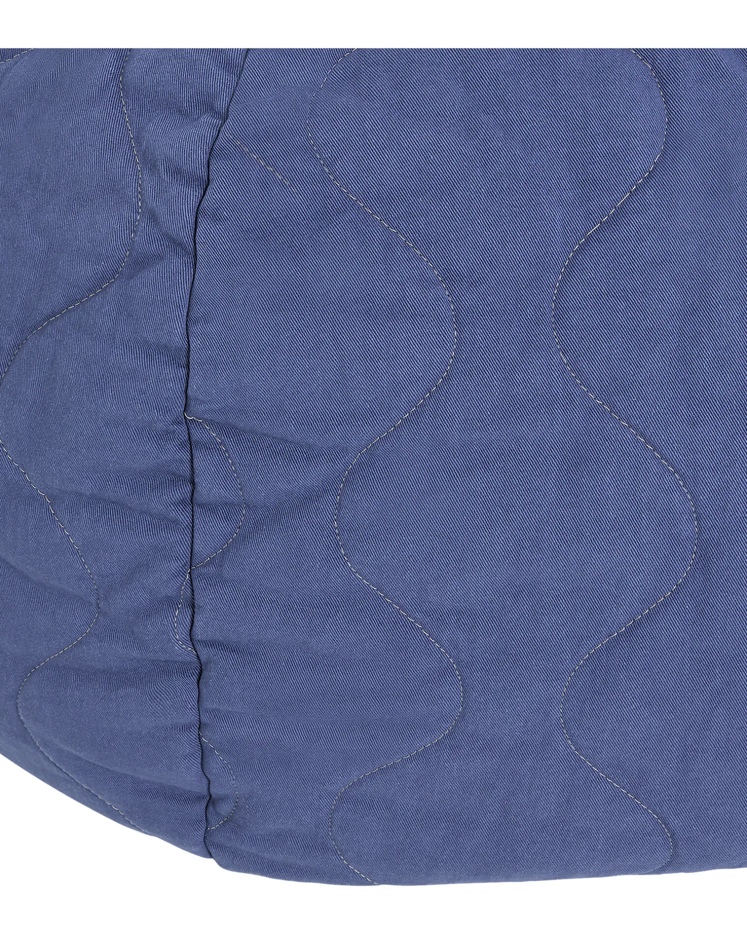 Pouf Trapuntato Landscape - Cobalt - Diametro 65 x 35 cm