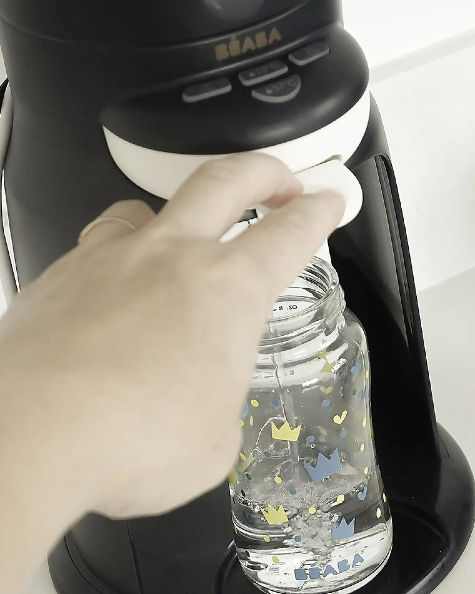 Preparatore di Biberon Istantaneo 3in1 Bib' Expresso® - Blu Notte - Brevettato - Biberon Pronto in 30 Secondi alla Temperatura Ottimale