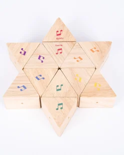 Prismi Sonori - 12 Pezzi - in Legno - 5 x 6 cm - 18m+