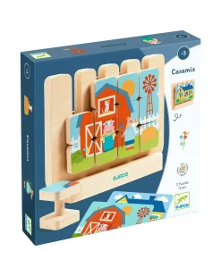 Puzzle In Legno Verticale Casamix - 12 pezzi - 3+ anni