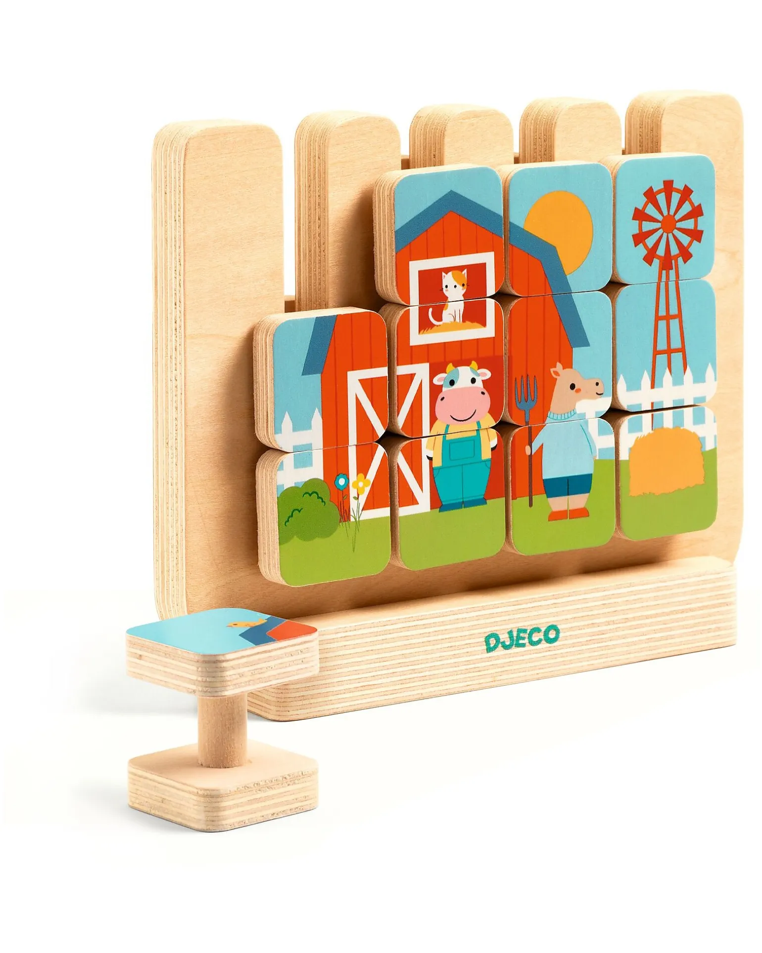 Puzzle In Legno Verticale Casamix - 12 pezzi - 3+ anni