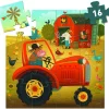 Puzzle Trattore - 16 Pezzi Sagomati