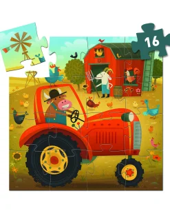 Puzzle Trattore - 16 Pezzi Sagomati