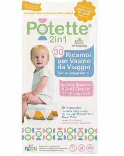 Ricambi per Vasino Potette 2in1, 30 Pezzi, Superassorbenti e Antiodore