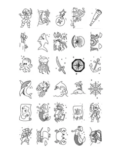 Ricarica per Kidydraw Mini - Animali e Pirati