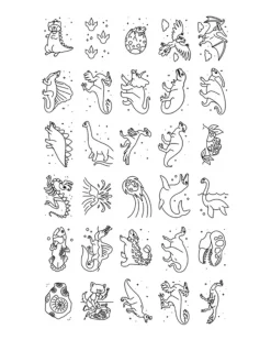 Ricarica per Kidydraw Mini - Dinosauri e Galassia