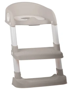 Riduttore WC con Scaletta - Sabbia - Antiscivolo - 34 x 35 x 44 cm