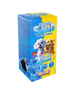 Sabbia Fluffy Set Blu e Giallo - Multicolor - Sabbia Modellabile - 3+
