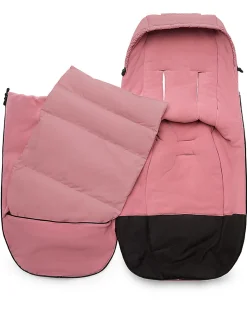 Sacco a Pelo Invernale Hi-Tech Universale per Passeggino Bugaboo - Evening Pink - con Piumino Extra Interno!