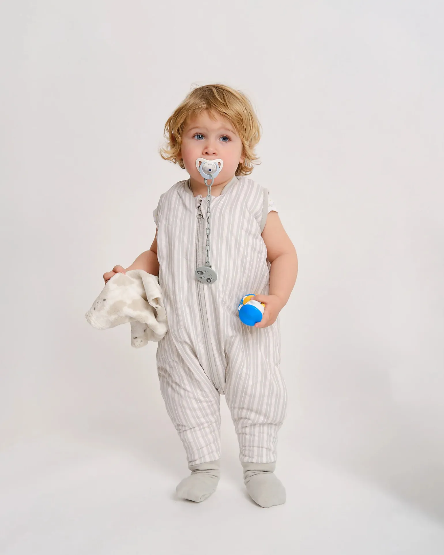 Sacco Nanna con Piedini e Calzini Incorporati - Dawn Stripes - TOG 1 - 2 anni (80-90 cm)